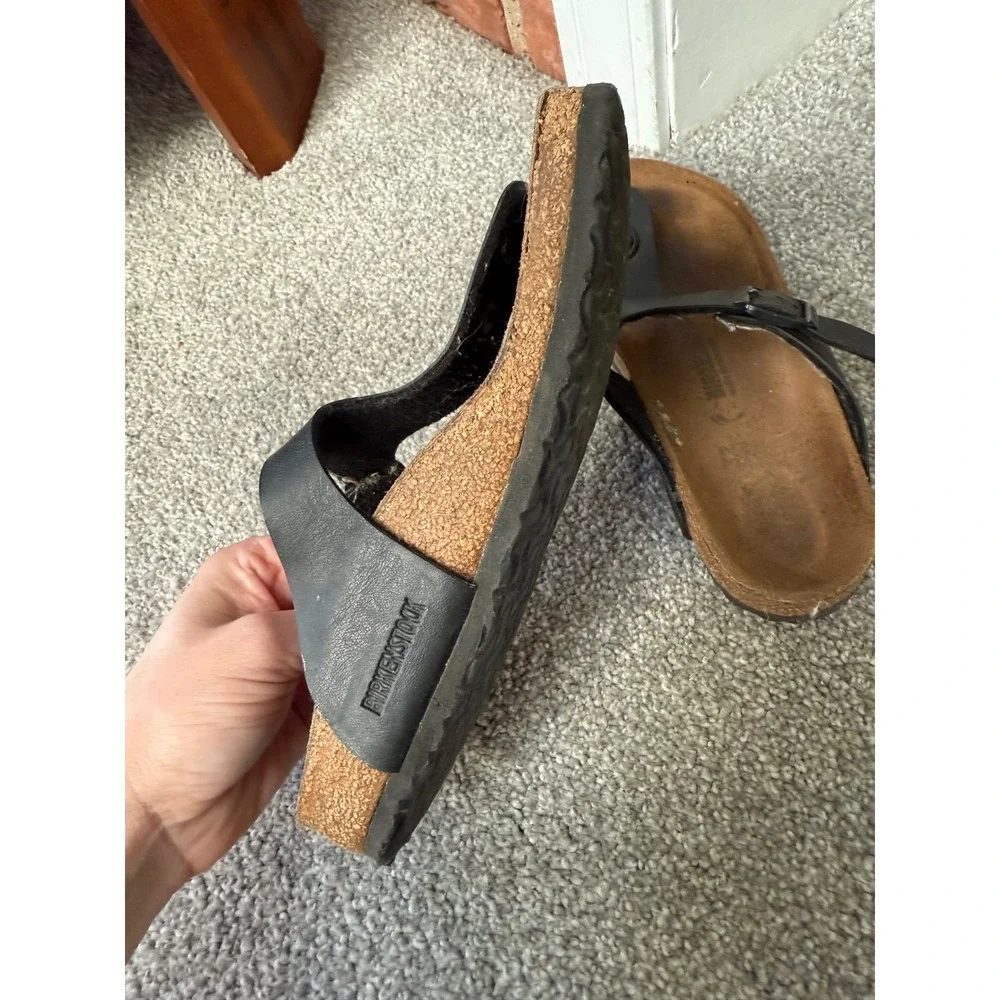 Birkenstock Gizeh Birko-Flor Sandal for‎ Kids, Size 32 Black child 1-1.5